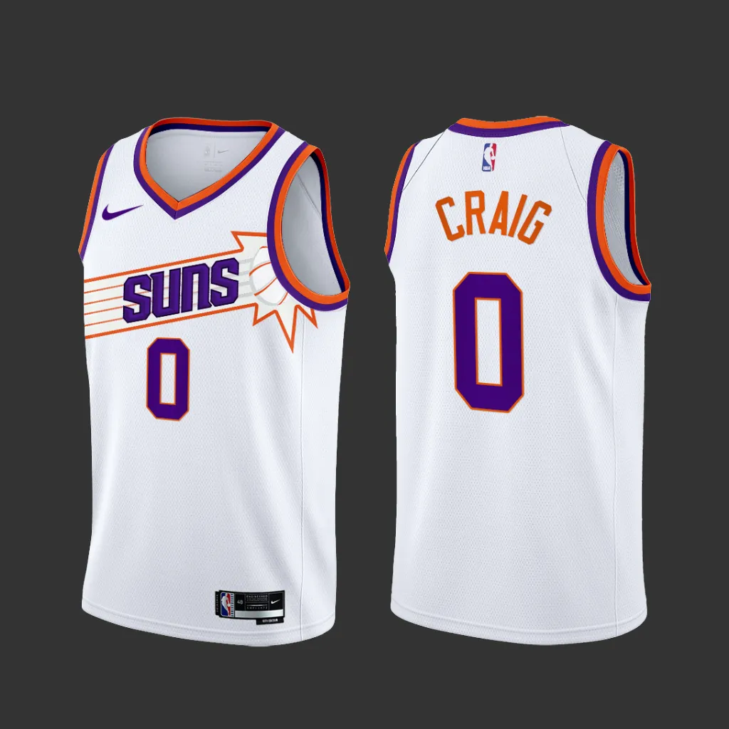 Phoenix Suns Torrey Craig 2023-24 White Association Edition Jersey Phoenix Suns Torrey Craig 2023-24 White Association Edition Jersey