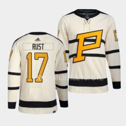 Pittsburgh Penguins Bryan Rust 2023 Winter Classic Cream Jersey