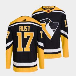 Pittsburgh Penguins Bryan Rust Black Reverse Jersey