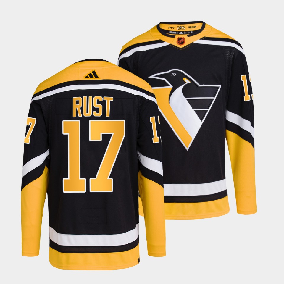 Pittsburgh Penguins Bryan Rust Black Reverse Jersey Pittsburgh Penguins Bryan Rust Black Reverse Jersey