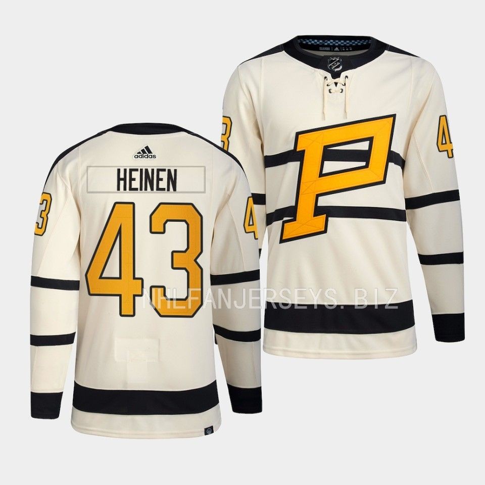Pittsburgh Penguins Danton Heinen 2023 Winter Classic Cream Jersey Pittsburgh Penguins Danton Heinen 2023 Winter Classic Cream Jersey
