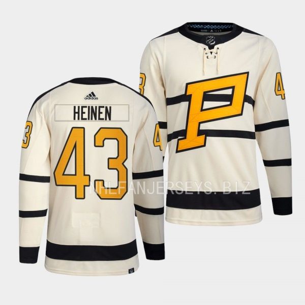 Pittsburgh Penguins Danton Heinen 2023 Winter Classic Cream Jersey Pittsburgh Penguins Danton Heinen 2023 Winter Classic Cream Jersey