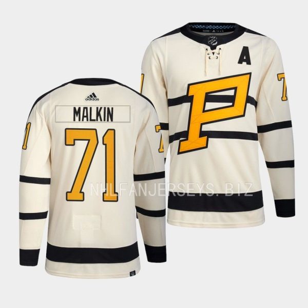 Pittsburgh Penguins Evgeni Malkin 2023 Winter Classic Cream Jersey Pittsburgh Penguins Evgeni Malkin 2023 Winter Classic Cream Jersey