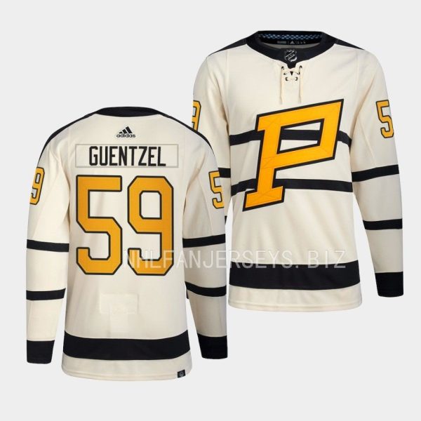 Pittsburgh Penguins Jake Guentzel 2023 Winter Classic Cream Jersey Pittsburgh Penguins Jake Guentzel 2023 Winter Classic Cream Jersey