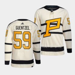 Pittsburgh Penguins Jake Guentzel 2023 Winter Classic Cream Jersey