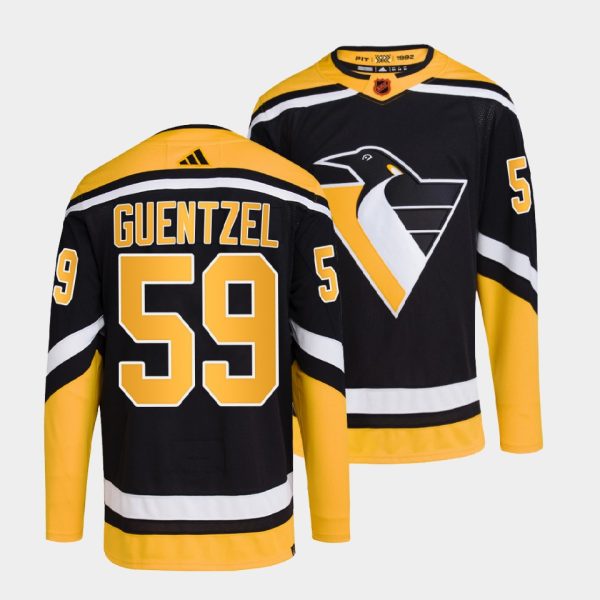 Pittsburgh Penguins Jake Guentzel Reverse Black Jersey Pittsburgh Penguins Jake Guentzel Reverse Black Jersey