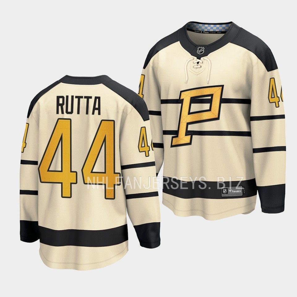 Pittsburgh Penguins Jan Rutta 2023 Winter Classic Cream Jersey Pittsburgh Penguins Jan Rutta 2023 Winter Classic Cream Jersey
