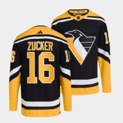 Pittsburgh Penguins Jason Zucker Reverse Black Jersey