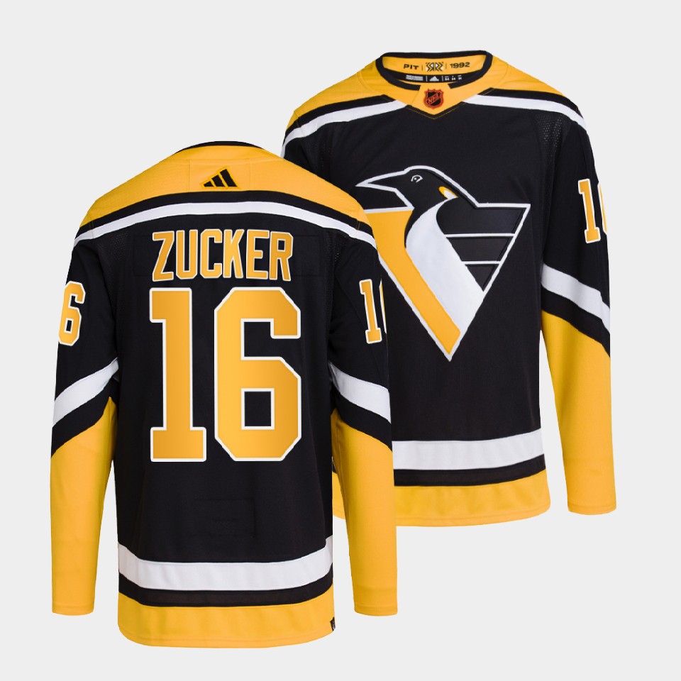 Pittsburgh Penguins Jason Zucker Reverse Black Jersey Pittsburgh Penguins Jason Zucker Reverse Black Jersey