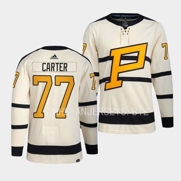 Pittsburgh Penguins Jeff Carter 2023 Winter Classic Cream Jersey Pittsburgh Penguins Jeff Carter 2023 Winter Classic Cream Jersey