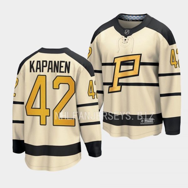Pittsburgh Penguins Kasperi Kapanen 2023 Winter Classic Cream Jersey Pittsburgh Penguins Kasperi Kapanen 2023 Winter Classic Cream Jersey