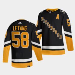 Pittsburgh Penguins Kris Letang Alternate Black Jersey