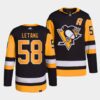 Pittsburgh Penguins Kris Letang Reverse Black Jersey