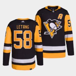 Pittsburgh Penguins Kris Letang Opening Night Black Jersey