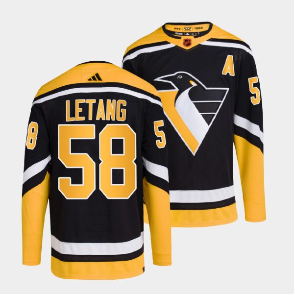 Pittsburgh Penguins Kris Letang Reverse Black Jersey Pittsburgh Penguins Kris Letang Reverse Black Jersey