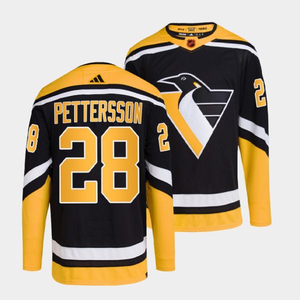 Pittsburgh Penguins Marcus Pettersson Reverse Black Jersey Pittsburgh Penguins Marcus Pettersson Reverse Black Jersey