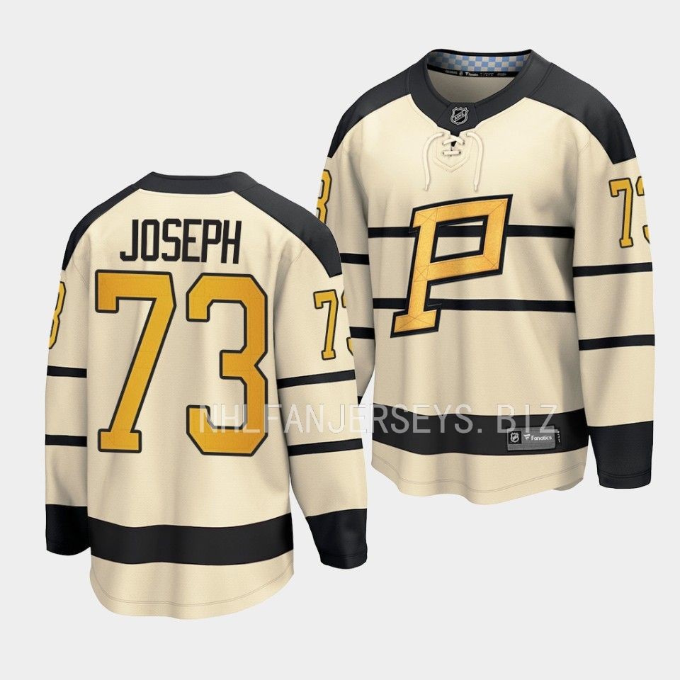 Pittsburgh Penguins Pierre-Olivier Joseph 2023 Winter Classic Cream Jersey Pittsburgh Penguins Pierre-Olivier Joseph 2023 Winter Classic Cream Jersey
