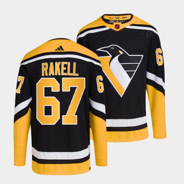 Pittsburgh Penguins Rickard Rakell 2022 Reverse Black Jersey Pittsburgh Penguins Rickard Rakell 2022 Reverse Black Jersey