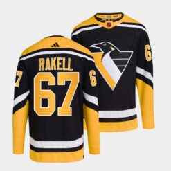 Pittsburgh Penguins Rickard Rakell 2022 Reverse Black Jersey