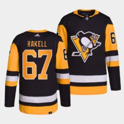 Pittsburgh Penguins Rickard Rakell Home Black Jersey