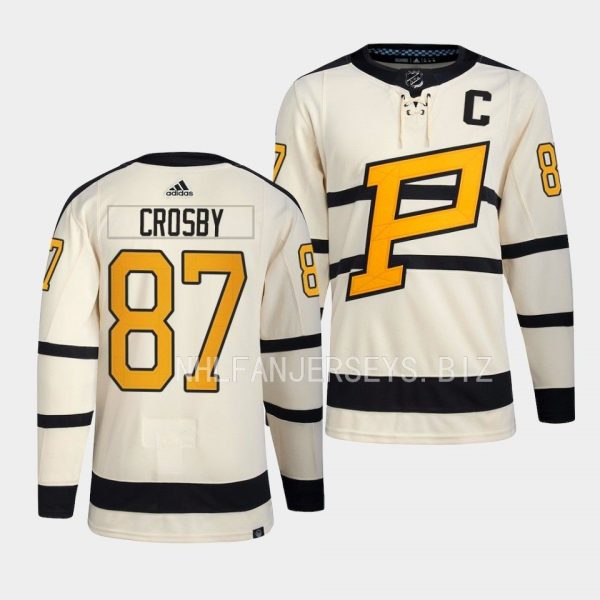 Pittsburgh Penguins Sidney Crosby 2023 Winter Classic Cream Jersey Pittsburgh Penguins Sidney Crosby 2023 Winter Classic Cream Jersey