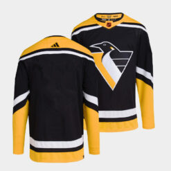 Pittsburgh Penguins Team 2022 Reverse Retro Black Jersey