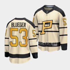 Pittsburgh Penguins Teddy Blueger 2023 Winter Classic Cream Jersey