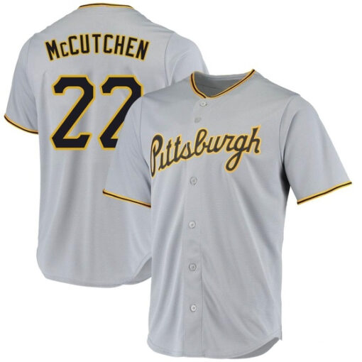 Pittsburgh Pirates Andrew McCutchen Gray Road Replica Jersey