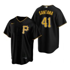 Pittsburgh Pirates Carlos Santana Black Replica Jersey