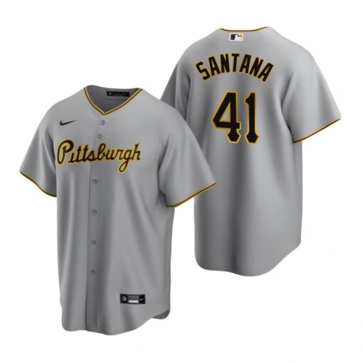 Pittsburgh Pirates Carlos Santana Gray Road Replica Jersey