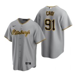 Pittsburgh Pirates Ji Man Choi Gray Road Replica Jersey
