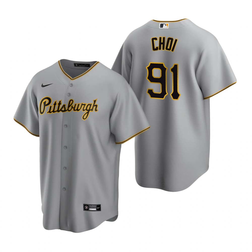Pittsburgh Pirates Ji Man Choi Gray Road Replica Jersey Pittsburgh Pirates Ji Man Choi Gray Road Replica Jersey