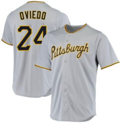 Pittsburgh Pirates Johan Oviedo Gray Road Replica Jersey