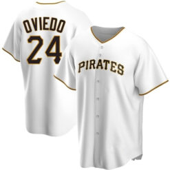 Pittsburgh Pirates Johan Oviedo White Home Replica Jersey
