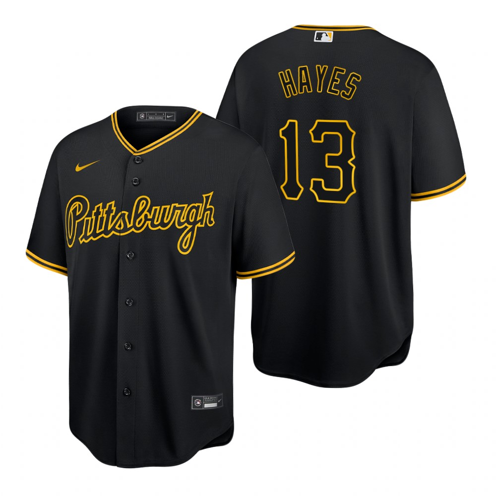 Pittsburgh Pirates Ke'bryan Hayes Black Alternate Replica Jersey Pittsburgh Pirates Ke'bryan Hayes Black Alternate Replica Jersey