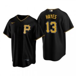 Pittsburgh Pirates Ke’Bryan Hayes Black Replica Jersey