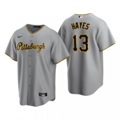 Pittsburgh Pirates Ke’Bryan Hayes Gray Road Replica Jersey