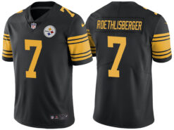 Pittsburgh Steelers Ben Roethlisberger Black Color Rush Limited Jersey