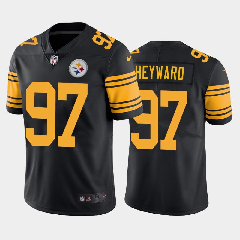 Pittsburgh Steelers Cameron Heyward Black Color Rush Limited Jersey Pittsburgh Steelers Cameron Heyward Black Color Rush Limited Jersey