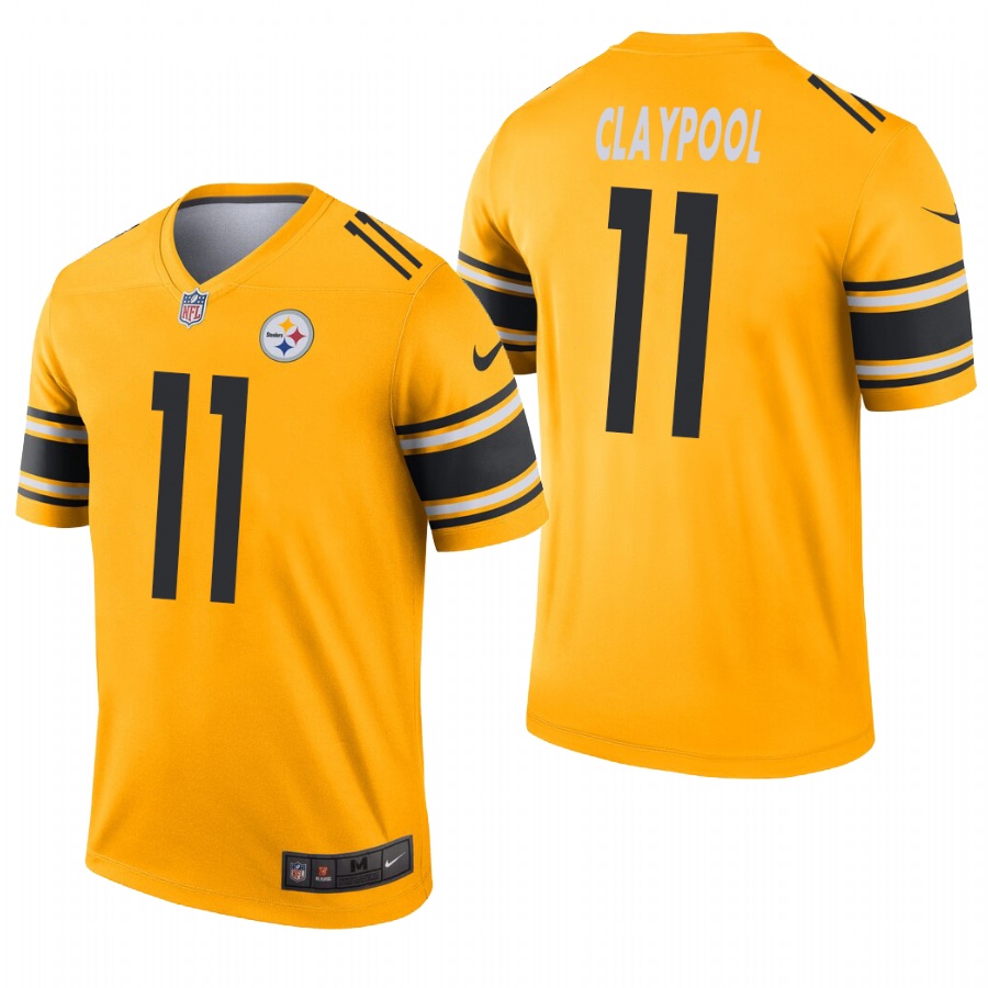 Pittsburgh Steelers Chase Claypool Gold Inverted Limited Jersey Pittsburgh Steelers Chase Claypool Gold Inverted Limited Jersey