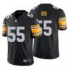 Pittsburgh Steelers Devin Bush Black Color Rush Limited Jersey