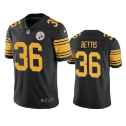 Pittsburgh Steelers Jerome Bettis Black Color Rush Limited Jersey