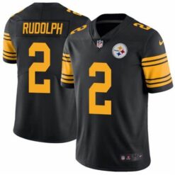 Pittsburgh Steelers Mason Rudolph Black Color Rush Limited Jersey
