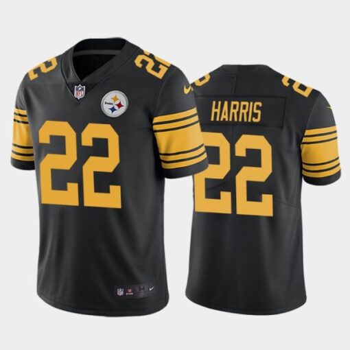 Pittsburgh Steelers Najee Harris Black Color Rush Limited Jersey