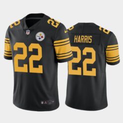 Pittsburgh Steelers Najee Harris Black Color Rush Limited Jersey