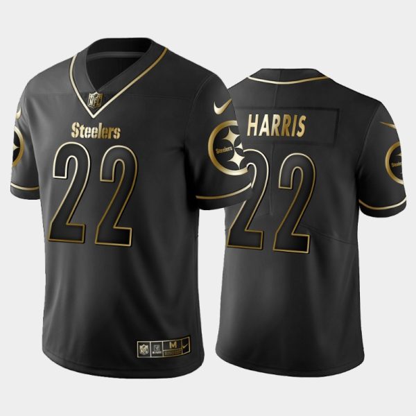 Pittsburgh Steelers Najee Harris Black Golden Limited Jersey Pittsburgh Steelers Najee Harris Black Golden Limited Jersey