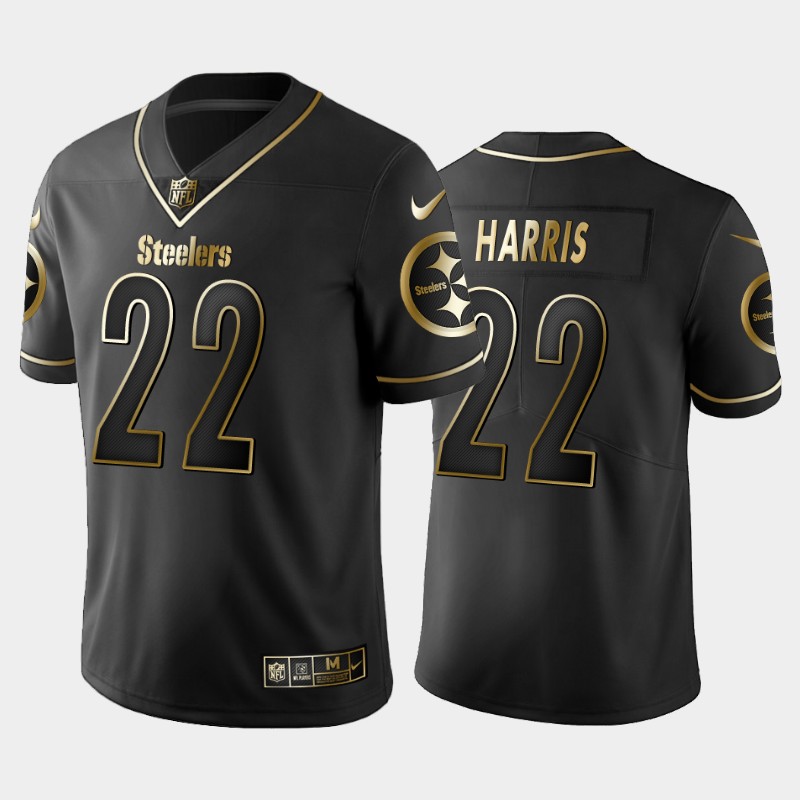 Pittsburgh Steelers Najee Harris Black Golden Limited Jersey Pittsburgh Steelers Najee Harris Black Golden Limited Jersey