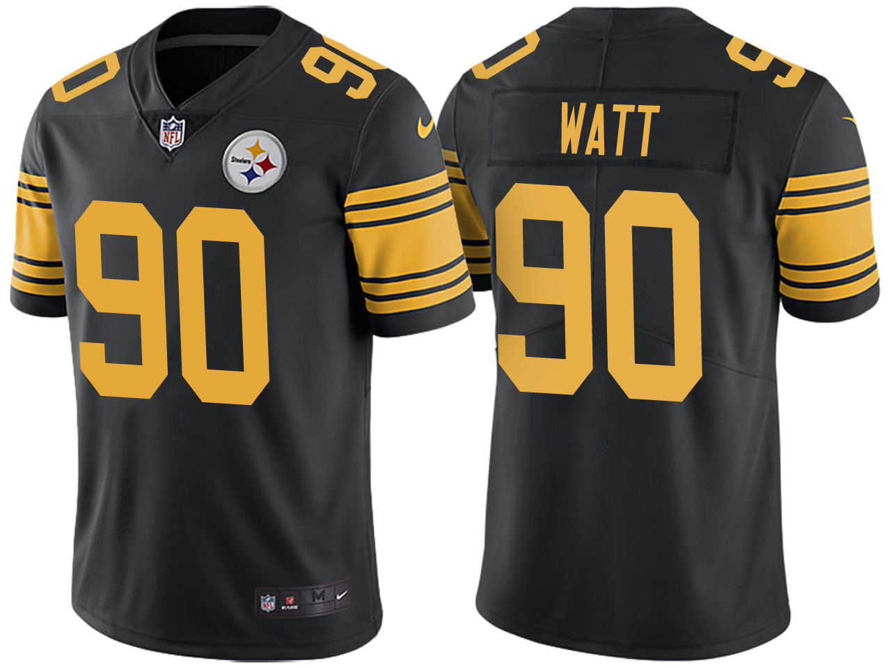 Pittsburgh Steelers T.J. Watt Black Color Rush Limited Jersey Pittsburgh Steelers T.J. Watt Black Color Rush Limited Jersey