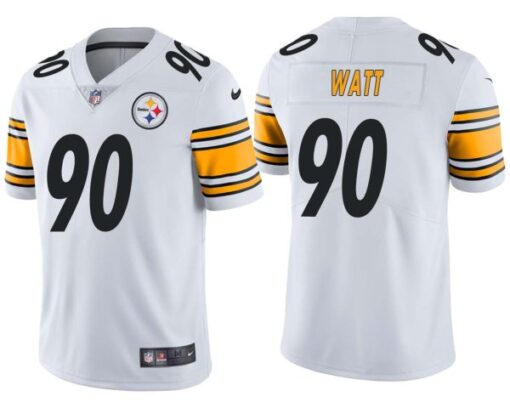 Pittsburgh Steelers T.J. Watt White Limited Jersey