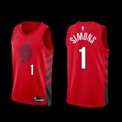 Portland Trail Blazers Anfernee Simons 2022-23 Statement Edition Jersey Red